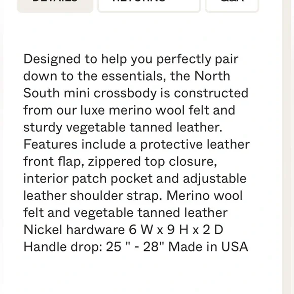 Graf Lantz X Eileen Fisher Wool and Leather Cross - Picture 10 of 12